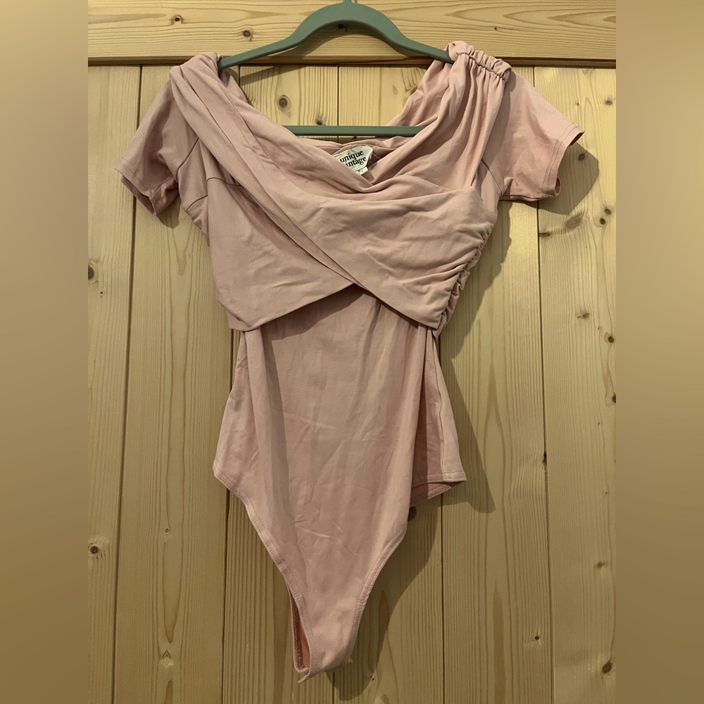 Unique Vintage Pink Bodysuit